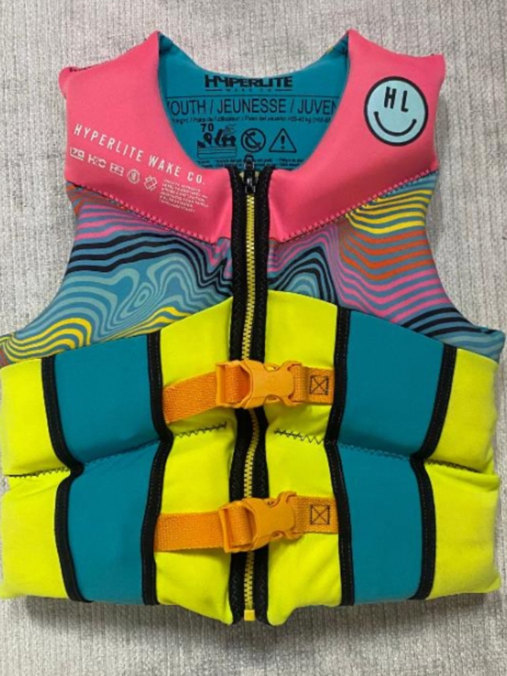 Hyperlite Youth Neon Watersports Floatation Jacket